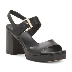 27 EDIT NATURALIZER Leather Philippa Dress Slingback Heeled Sandals